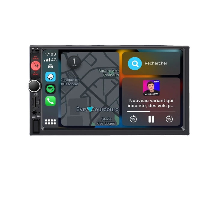 7 Inch IPS Wireless CarPlay Android Auto 2 Din Stereo Multimedia Player autoradio Headunit Bluetooth Rear Camera